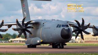 Airbus A400M Atlas from the Turkish Air Force 15-0051 departure at RAF Fairford RIAT 2024 AirShow