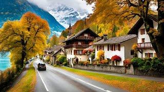 Autumn Driving In SwitzerlandSwiss Village Brienz