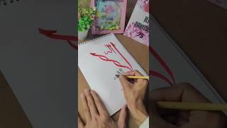 Easy writing kalama in Arabic Calligraphy #art #calligraphy #islamicart #artshorts #shorts