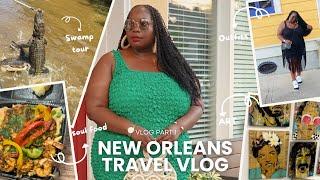 Everything I Did & Wore In New Orleans Travel Vlog Part I / Swamp Tour, French Market, & More