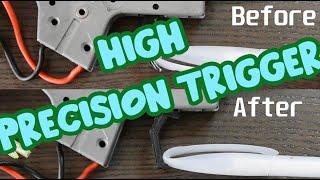 3D Printed -  Best High Precision Airsoft Trigger for HPA/AEG