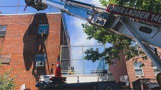 FDNY *10-75* Firefighters Quickly Put Out Roof Fire at Small World Childhood Center in Williamsburg