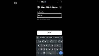 Blum CEO @ Binance Blockchain Code | Blum Code BLUM CEO @ Binance Blockchain | Blum Video Code Today