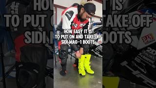 Sidi Mag-1 air boots are easy on easy off and still offers maximum protection. #sidi #motorcycles