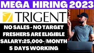 Trigent Hiring Freshers | Salary:25,000-/Month | 5 Days Working Job | Karrar Hussain Jobs