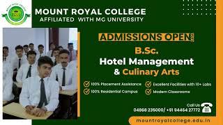 Admissions Open 2023-24: B.Sc. Hotel Management & Culinary Arts