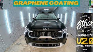 Graphene Coating On Brand New Kia Sonet || Mirror Sa Bhi Jayda Car Par Ayi Shine || Avtar Car Care