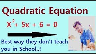 Quadratic equations tricks for bank po exam || Best trick