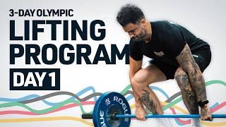 3-Day Olympic Lifting Program (Day 1)