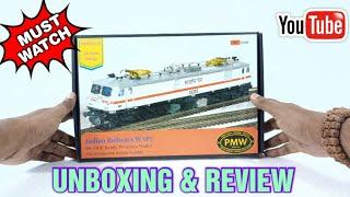 Precision Model Works HO Scale Indian Railways WAP 7 model Locomotive - Unboxing and Review