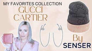 GUCCI from SENSER, $31,000 Cartier Juste un Clou Earrings 18K white gold  set diamonds 1.26 carats