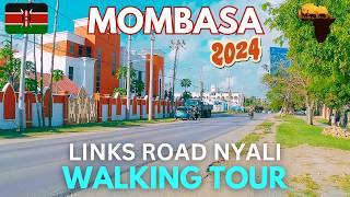 [4K] Mombasa City Virtual Walking Tour  - LINKS ROAD - EAST AFRICAN COAST 2024