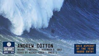 Andrew Cotton at Nazaré  - 2018 Wipeout of the Year Award Entry - WSL Big Wave Awards