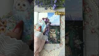 ASMR | Owls theme | Creative Journal | journal with me!#journal #asmr #scrapbook #art  #fun