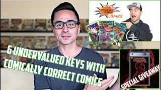 Top 6 Undervalued KEY SPEC COMIC BOOKS with Special Guest COMICALLY CORRECT COMICS! Speculation Talk