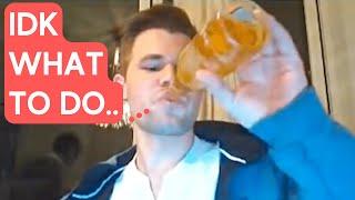 DRUNK Magnus Carlsen DESTROYS Andrew Tang while listening to Darude Sandstorm