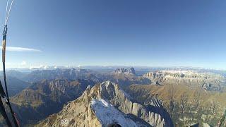 [FULL FLIGHT] PARAGLIDING Dolomites 2021-10-16