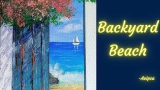 Imperfect Art #3 // Beach Acrylic Painting // Painting for Beginners