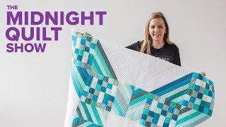 "Modern X" Patchwork Quilt (Math Demystified!) | Midnight Quilt Show with Angela Walters