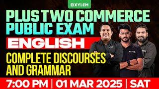 Plus Two Commerce - English | Complete Discourses And Grammar | Xylem Plus Two Commerce