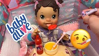 NEW Baby alive doll Lily’s Sick Routine! 