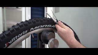 Bike tire puncture resistance test