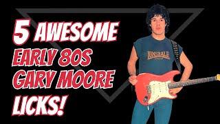 Master 5 EPIC Early 80s Gary Moore Licks! - #MasterThatLick!