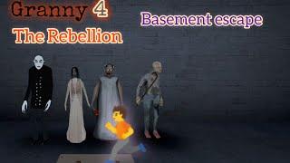 Granny 4 The Rebellion Basement escape from Hard Mode successful 