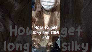 how to get long and silky hair  #aesthetic #cute #glowup #korean #hair #howtogetlonghair #beauty