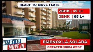 Emenox La Solara Greater Noida West - AERIAL Review Ready to move apartments ️9560955050