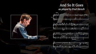 Fred Hersch - And So It Goes (FREE PDF)