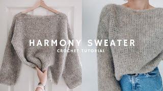  Crocheting my dream fluffy knit look sweater | step by step tutorial