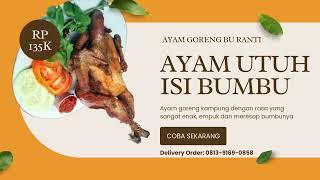 TERNYATA INI: AYAM GORENG UTUH ISI BUMBU BU RANTI YANG BANYAK DICARI ORANG JAKARTA