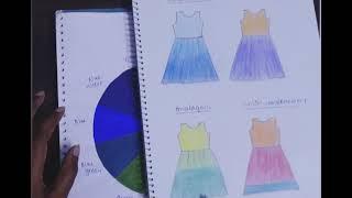 Fashion Designing Class - 22 , Color combinations - warm & cool colors , Color schemes.