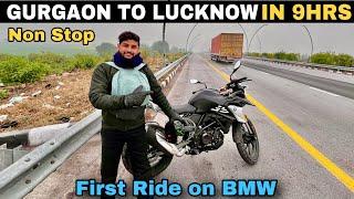 My FIRST Ride on BMW GS310 | 600 Km non stop  Gurgaon to Lucknow | AJAY SINDURIYA VLOGS | BMW g310GS