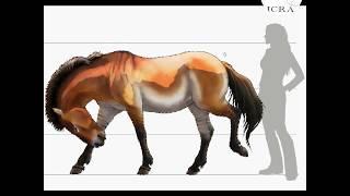 Painting a prehistoric horse. By ICRA.