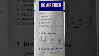 Jio Air Fiber Installation Guide Book