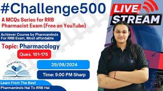 MARATHON CLASS 7 FOR RRB PHARMACIST EXAM || PHARMACOLOGY 25 QUESTIONS BY NITIKA MAM |