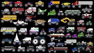 Monster Vehicles Collection - Monster Trucks - The Kids' Picture Show (Fun & Educational)