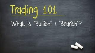 Trading 101: What is "Bullish" / "Bearish"?