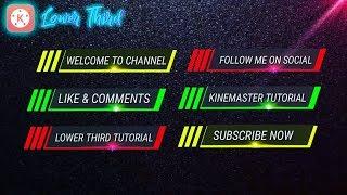 Professional Lower Third  Tutorial - KineMaster Tutorial || Technical Bibhash Pro