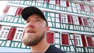 American explores Old German Town (altstadt) - Calw, Baden Württemberg, Germany (Herman Hesse Stadt)