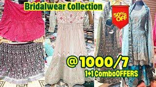 @1000/7 Casualwear Kurtis Frocks Flat 50% OFF Bridalwear Dresses Garara PlazoLehenga #sds Tolichowki