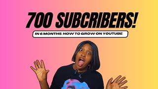 How to grow your YouTube channel in 2024!! 700 Subscribers in 6 months!!!