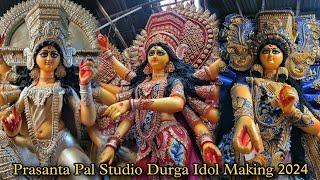 Durga Puja 2024 | Prasanta Pal Studio Durga Idol Making 2024 | South Kolkata Kumartuli