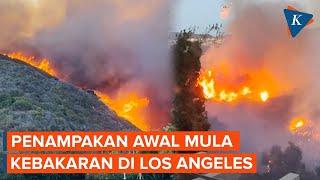 Penampakan Awal Mula Kebakaran di Los Angeles Sebelum Meluas