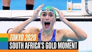   South Africa's gold medal moment at #Tokyo2020 | Anthems