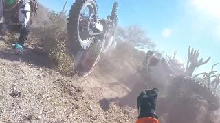 Nasty Crash on KTM: AMRA Race - Howard Utsey Signature Enduro