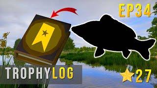 Russian Fishing 4 TROPHY LOG EP 34 - AMBER LAKE CARP TROPHY #rf4 #russianfishing4