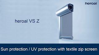 Sun protection / UV protection with textile zip screen | heroal VS Z